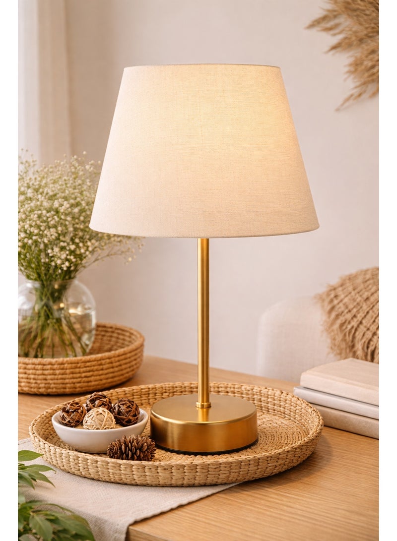 NAGAFA SHOP Champagne Table Lamp – Modern Design with Warm Light - Image 1